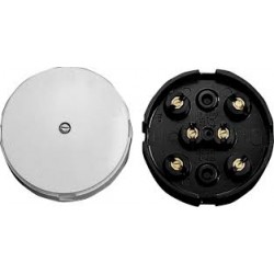 Electrical Junction Box Round 6 Way 15Amp